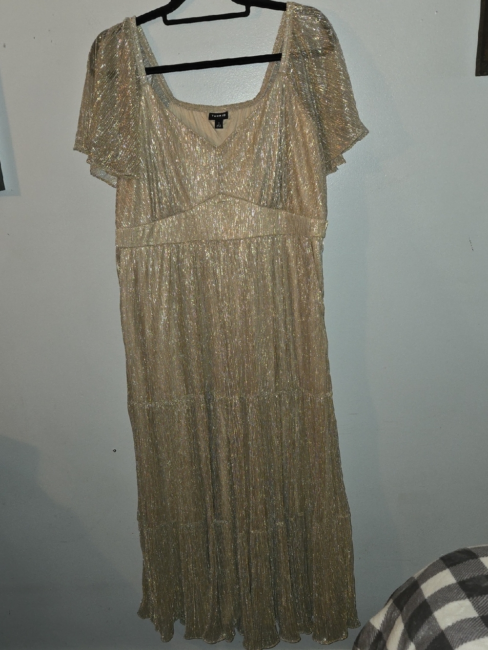 torrid Gold Shimmer Maxi Dress